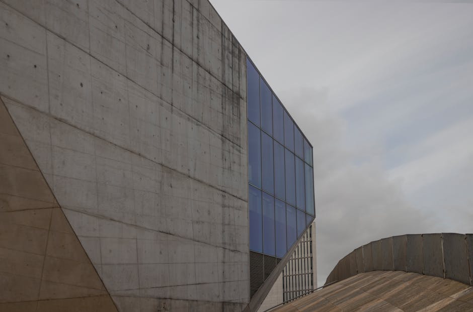 Close-up of Casa da Música's modern architectural design in Porto, Portugal.